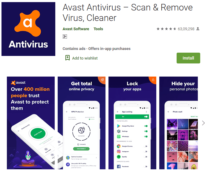 Avast Antivirus - Track a Cell Phone Easily